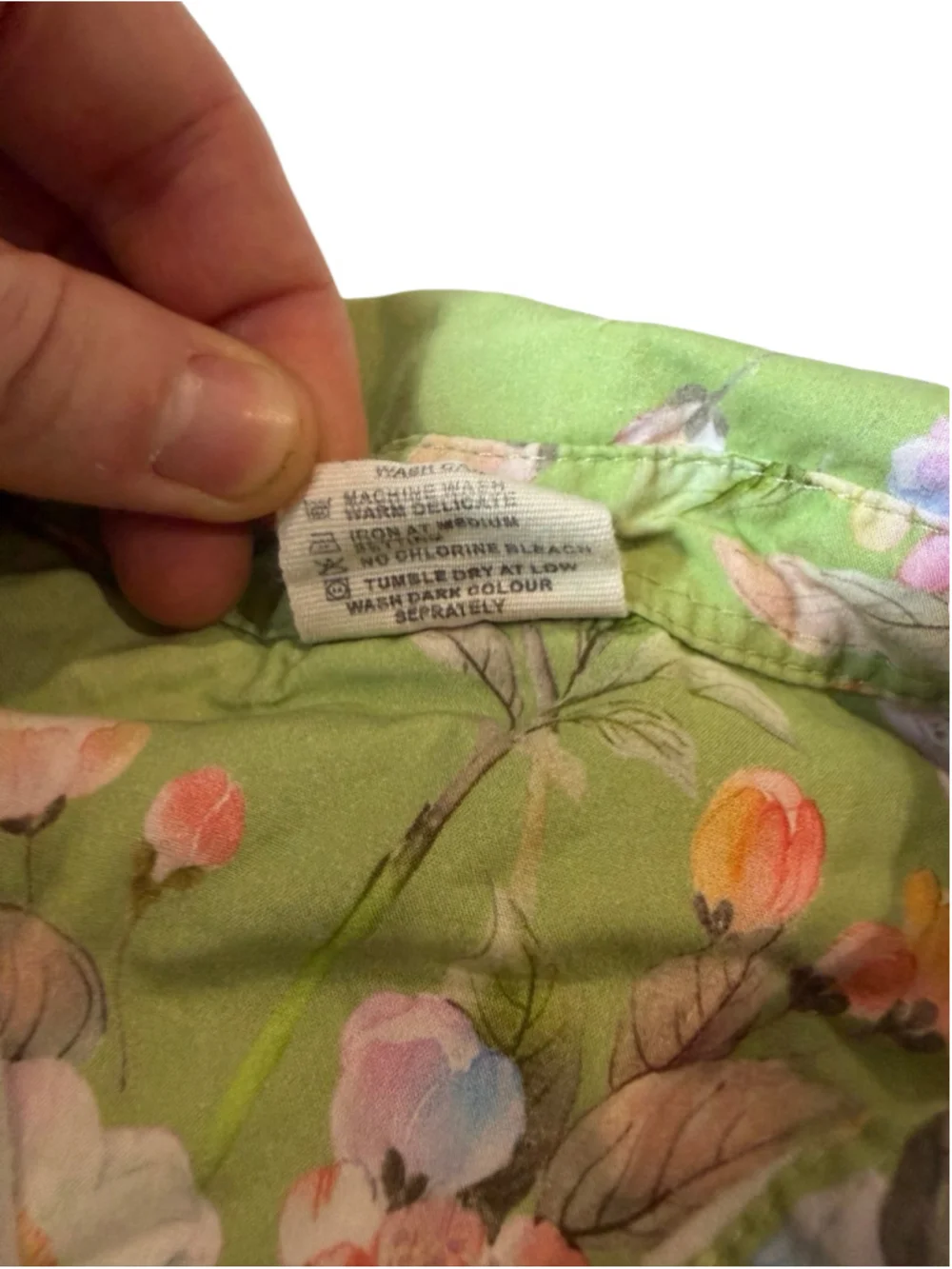 Pink One Green Floral Tiered Prairie Dress Size 24 Cottagecore Boho